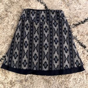 Summer skirt in blues and white.